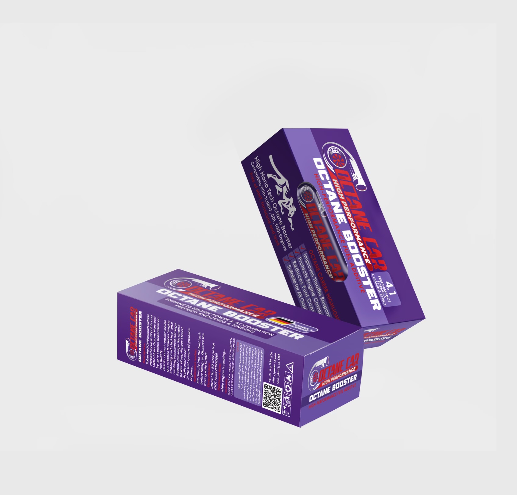 پکیج ۳ عددی اکتان کار بنفش(خودرو داخلی)